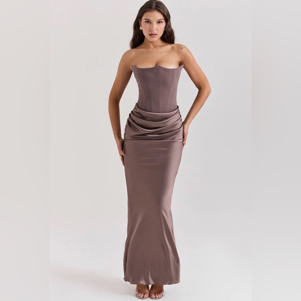 Mocha brown dress